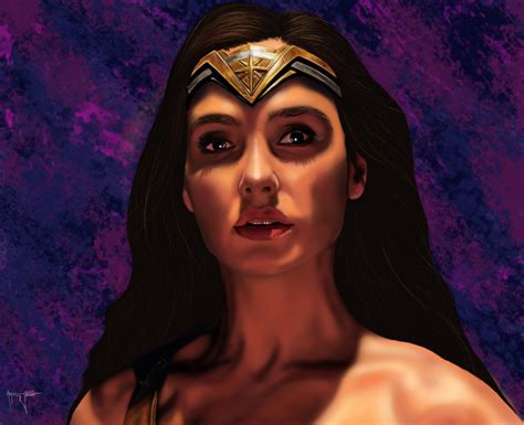 Wonder Woman Art Wonder Woman Fan Art Gal Gadot Art