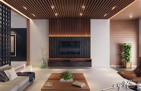 Modern Wood Wall Panels Living Room Living Room