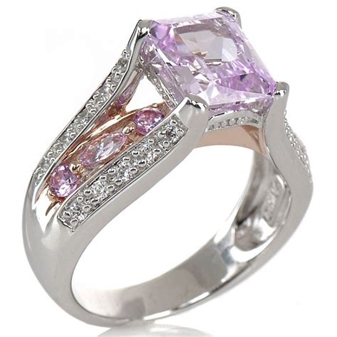 Victoria Wieck Absolute™ Pink Sapphire Bridge Ring Glam Jewelry
