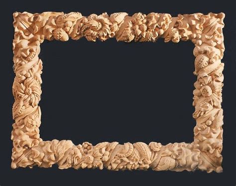Wood Carved Mirror Frame Custom Picture Frame Picture Frame Designs