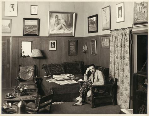 Bela Lugosi Relaxing In His Home In The 1930s Centered On The Wall Is