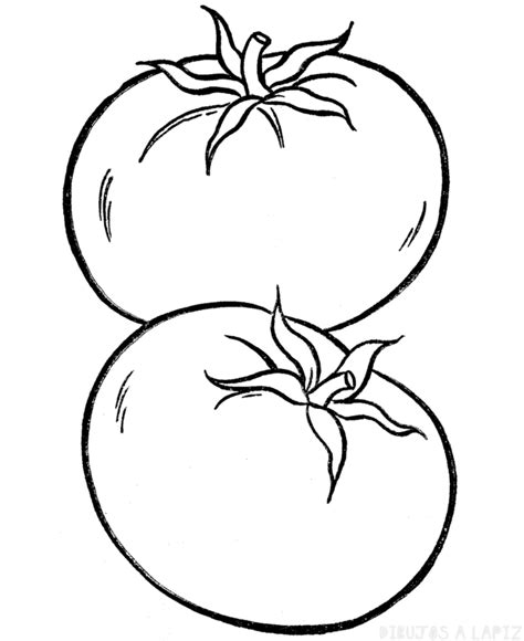 ᐈ Dibujos De Tomates【top 30】ricos Tomates Para Pintar