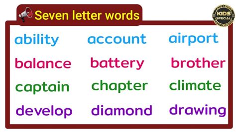 Seven Letter Words Seven Letter Words In English7 Letter Words A Z