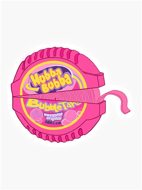 Hubba Bubba Btch Sticker For Sale By Artsy Amoeba Redbubble