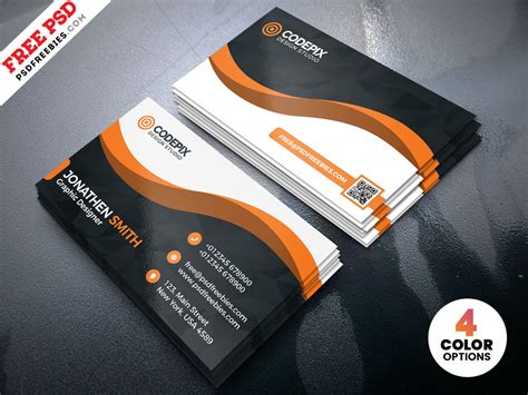 Modern Business Card Designs Template Psd By Psd Freebies