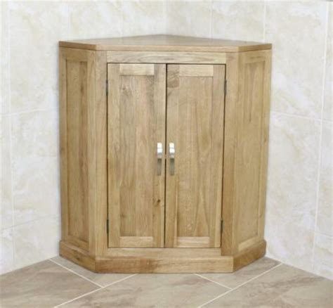 Oak Corner Bathroom Cabinet Rispa