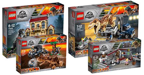 Lego Jurassic World Fallen Kingdom And New Jurassic Park Sets Now
