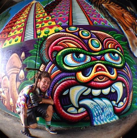 Chris Dyer With His Work Toronto 2014 Lp Street Graffiti Street