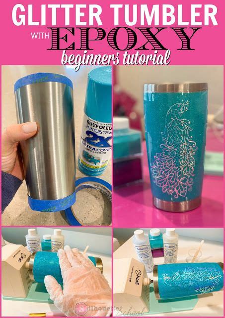 How To Make Glitter Tumblers With Epoxy For Beginners Resin Diy How