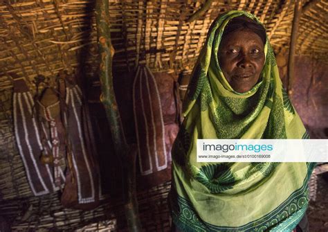 Kenya Borana Tribe Woman Inside A Hut Marsabit Borana Tribe Woman