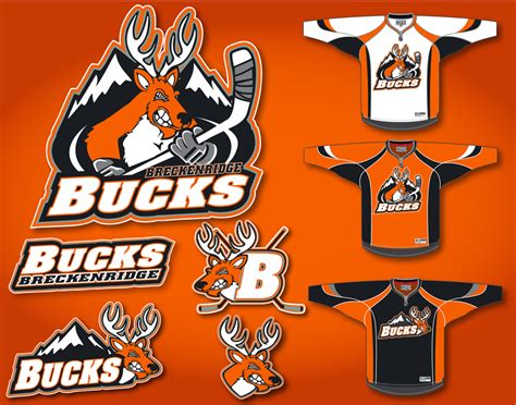 Breckenridge Bucks Semi Professional Ice Hockey Team Logo Design Contest