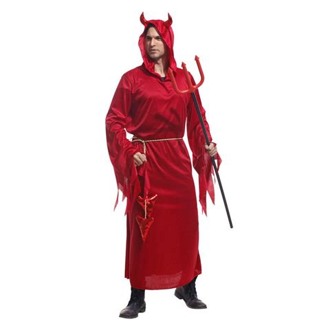 Adult Men Halloween Demon Costume Devil Cosplay Evil Role