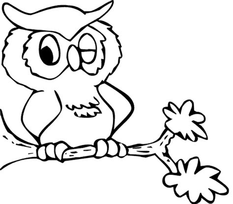 Cartoon Owl Coloring Pages - Cartoon Coloring Pages