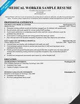 Resume Examples Medical Field Images