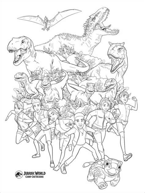 Jurassic World Camp Cretaceous Coloring Pages Coloring Home