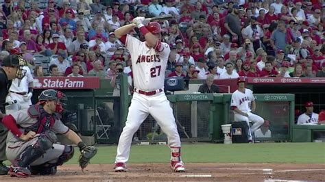 Mike Trout Slow Motion Home Run Youtube