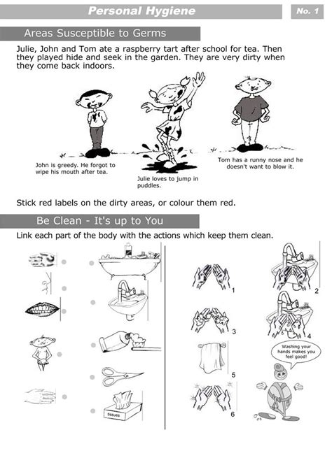Personal Hygiene | Personal hygiene worksheets, Hygiene activities