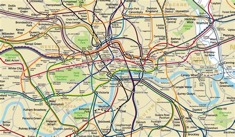 London Underground Releases Official Geographic Map London Tube Map