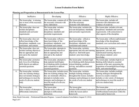 Grading Rubric Template Word Sample Professional Template