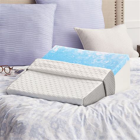 This sealy response performance memory foam contour pillow with gel support delivers extraordinary comfort with a combination of supportive gel and conforming memory foam. Sealy Gel Memory Foam Wedge Pillow White/Gray F01-00689-WG0 - Best Buy