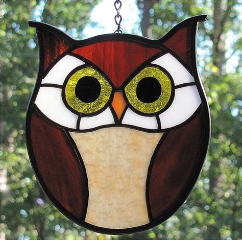 You don't want to design a stained glass piece that can't be constructed due to design faults. Easy Owl Stained Glass Patterns | AdinaPorter