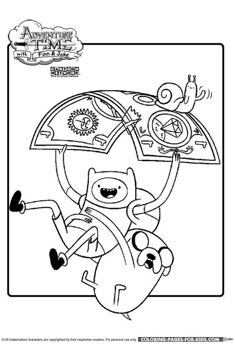 Adventure Time Coloring Page Finn And Jake Adventure Time Coloring