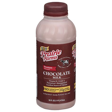 Prairie Farms Premium Chocolate Milk Pint Chocolate Flavored