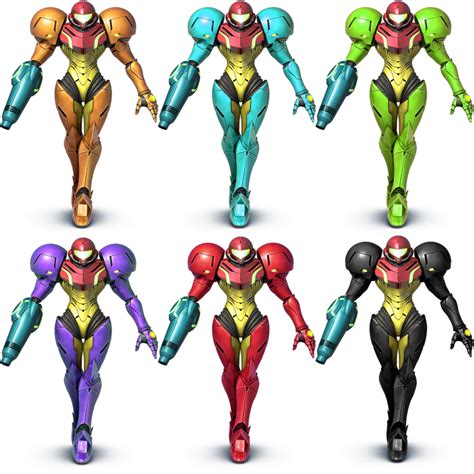 Samus Ssb4 Recolors By Shadowgarion On Deviantart