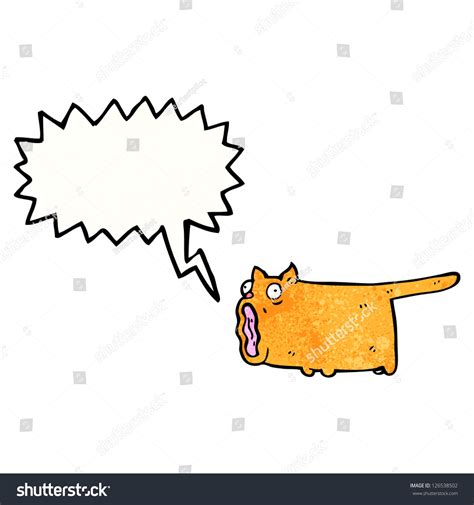 Cartoon Screaming Cat Stock Vector Royalty Free 126538502 Shutterstock