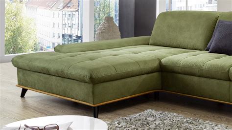 Auch farbkombinationen sind mit diesen bezügen für sofas möglich. Ecksofa MARTINIQUE L-Sofa Stoff grün Sitztiefenverstellung