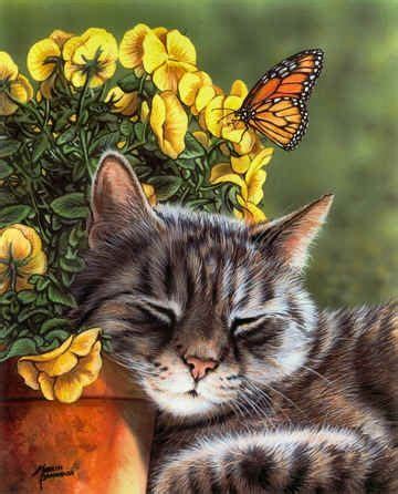 Santa's cat nap is one of springbok's 1000 piece jigsaw puzzles for adults. Afternoon Nap - jigsaw puzzle | Gatos, Pintura de gato ...