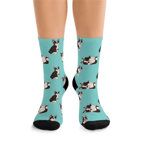 Custom Dog Socks Custom Pet Socks Personalized Boston Etsy