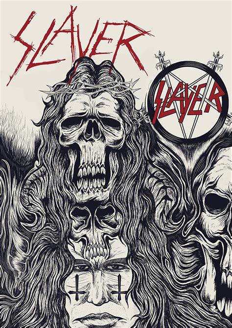 Slayer Tribute On Behance Band Posters Slayer Heavy Metal Music