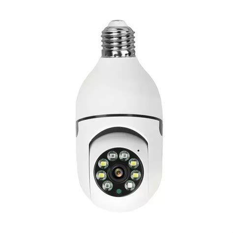 V380 Pro Wifi Wireless Light Bulb E27 360 Degree Full Hd Camera White