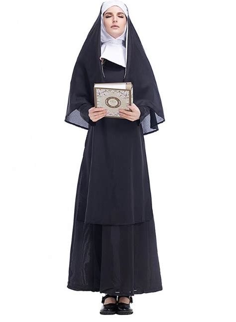 Kleidung And Accessoires Kostüme And Verkleidungen Nun Costume Womens Ladies Fancy Dress Holy