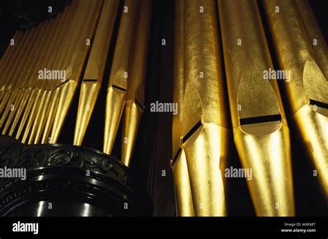 Detail Of Organ Pipes At St Helens Church Bishopsgate London Stock