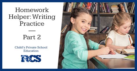 Private Middle School Loveland Homework Helper Writing Practice Part