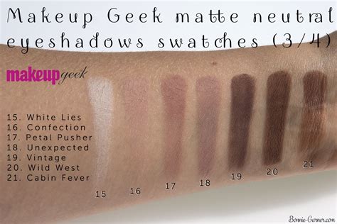 Makeup Geek Eyeshadow Swatches
