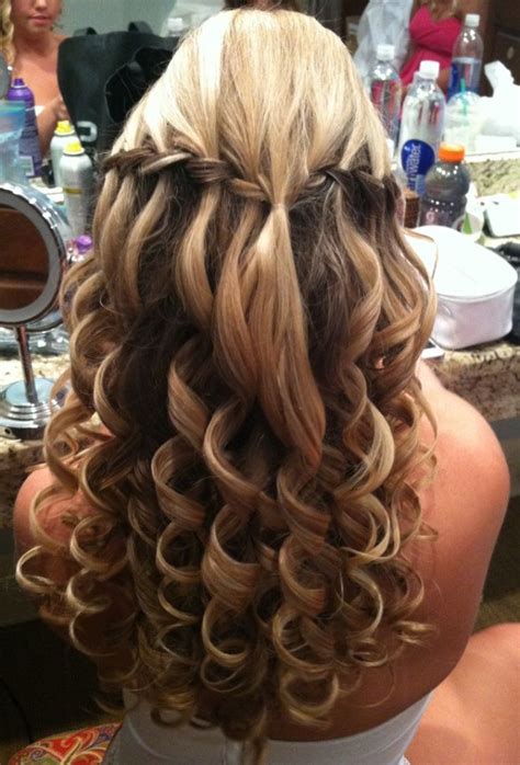 Feather Loop Ladder Braid Waterfall Hairstyles For Girls