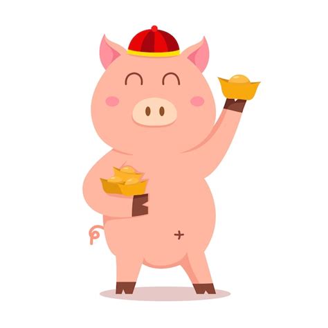 Premium Vector Illustrator Of Pig Chinese New Year Cute