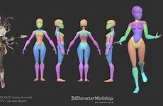 zbrush shane olson stylized turnaround personagem corpo modelagem