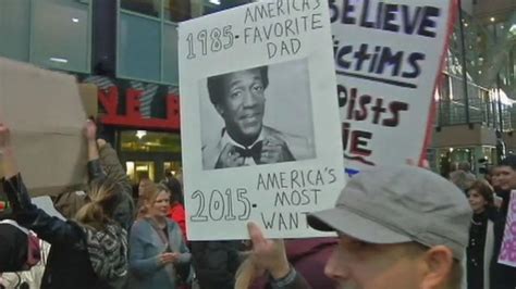 Group Holds Protest Outside Bill Cosby Show In Denver