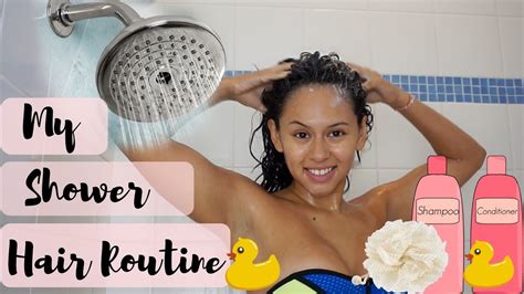 My Shower Hair Routine Youtube