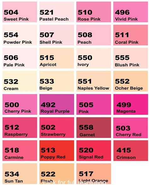 Shades Of Pink Color Palette With Hex Code Shades Of Pink Names