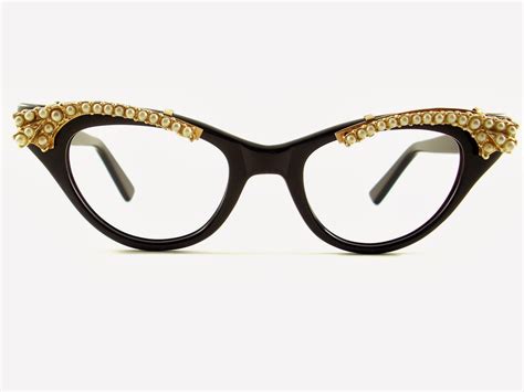 Vintage Eyeglasses Frames Eyewear Sunglasses 50S: Vintage Cat Eye ...