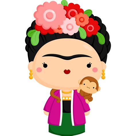 Cartoon Frida Kahlo Png Free Png Image