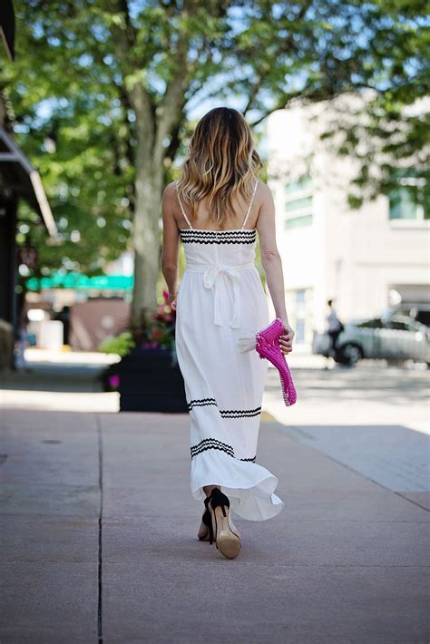 The Motherchic Wearing Striped Cece Maxi Dress Summer Stripes Spring Fashion Trends Simple