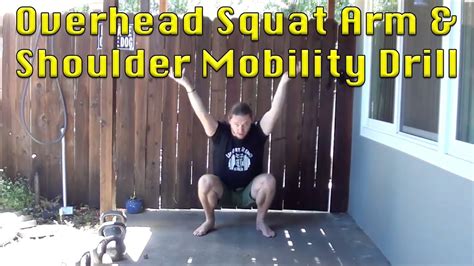 Overhead Squat Arm And Shoulder Mobility Drill Youtube