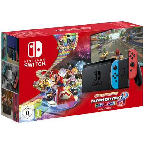 Buy Nintendo Switch Neon Mario Kart 8 Deluxe On Switch Game