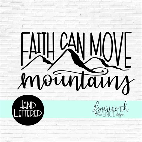 Faith Moves Mountains Move Mountains Vinyl Cut Cricut Vinyl Faith